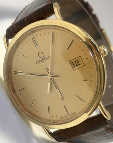 Relógio Omega Geneve Original Em Ouro 18k - Masculino 