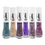 Esmalte Hits Glitter Ball Bola 5free Kit Com 6 Cores Cor Outro