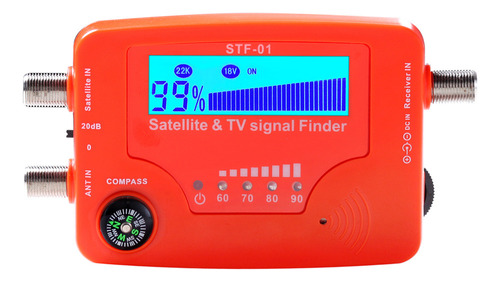 1 Medidor Señal Satelital.tv.en 1, Portátil, Lcd, Buscador .