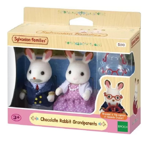 Bonecos Avós Coelho Chocolate Sylvanian Families Epoch 5190