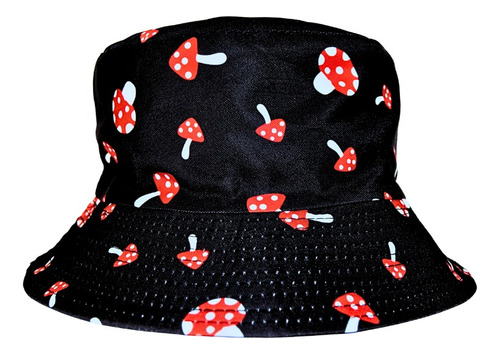 Bucket Hat Hongos Red Mushrroom