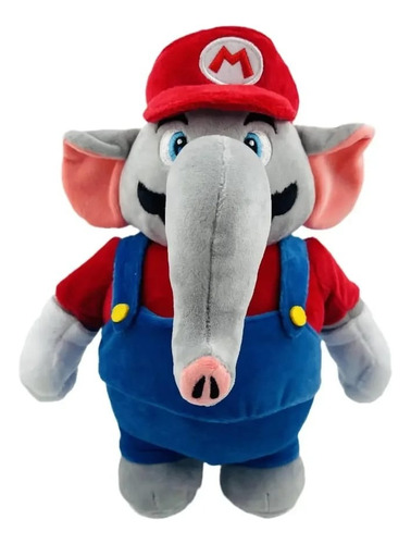 Peluche Super Mario Wonder Mario Elefante 27cm