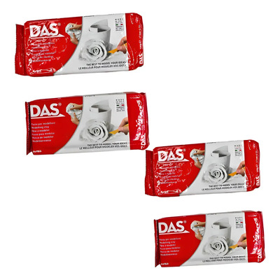 4 Paquete De Masa Das Pasta Para Modelar 500g Blanca | Envío gratis