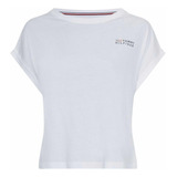 Playera Tommy Hilfiger Blanca Para Dama