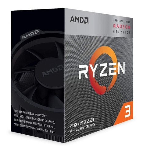 Micro Procesador Amd Ryzen 3 3200g 4.0 Ghz Am4 Ddr4 Vega 8