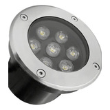 Luminaria Empotrable De Piso Led De 7w=70watts Luz Calida