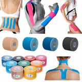 Kit 10 Fitas Kinesio Tape Bandagem 5m Por 5cm