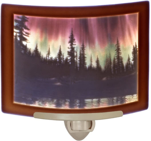 Luces Del Norte   Aurora Borealis- Colored Curved Porcelan