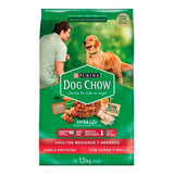 Dog Chow Adulto Mediano Y Grande 1.5 Kg. Doble Proteína 