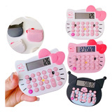 Calculadora Básica Kuromi Hello Kitty 10 Dígitos 