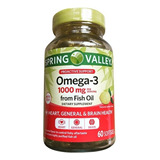 Omega 3 Spring Valley 1000mg 60 Un 