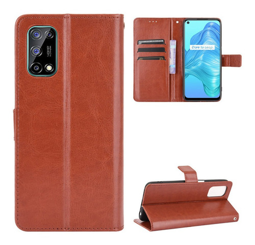 Funda De Piel Con Tapa Anticaída Para Oppo Realme 7 5g