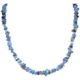 Zenergy Gems Cargado 18 Collar De Cristal De Cianita Azul Pu