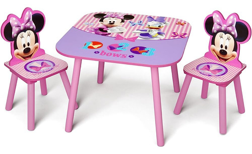 Juego De Mesa Y Silla Para Niños Delta Para Niños (2 Sillas 