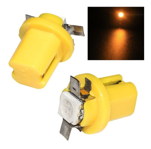 Kit 10 Lâmpadas Led T5 B8.5 Mosquito Painel (amarelo)