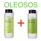 Shampoo + Condicionador Oleosos Equilíbrante Lumina 300ml