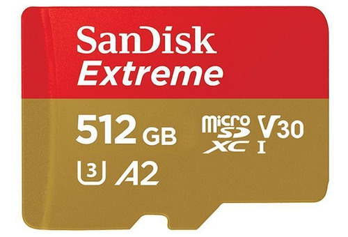 Tarjeta De Memoria Sandisk Micro Sdxc Extreme A2 160 Mb/s 512 Gb