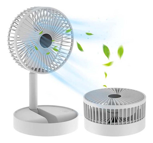 Ventilador Escritorio Pequeño Plegable 3 Velocidades 180°