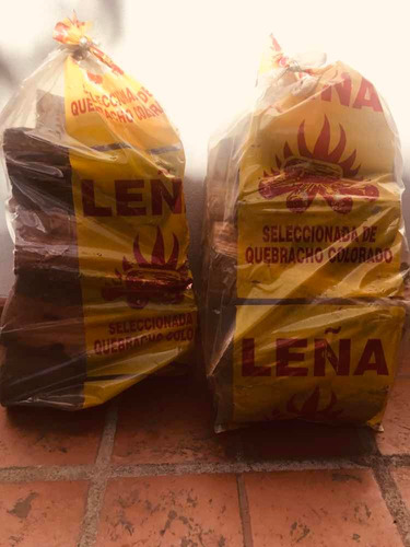 Leña 1 Bolsa Grande De Quebracho Y 1 Grande De Eucalipto