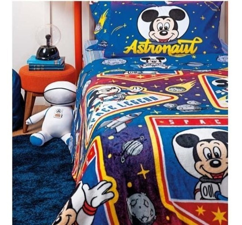 Manta Cobertor Casal Mickey Minnie Antialérgica Disney Macia