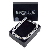 Pulsera Hombre Figaro Hl 8mm De Plataley.925 Duodeluxejoyas®