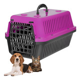 Caixa De Transporte N4 Pet Gato Caes 15kg Cor Rosa