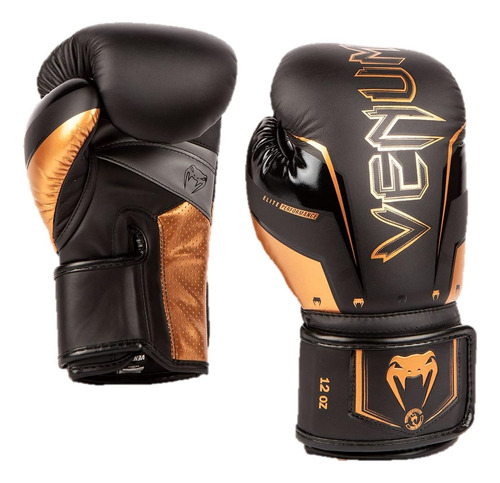 Guantes De Boxeo Venum 12 Oz Negro/bronce