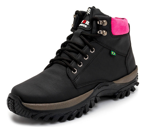 Coturno Feminino Bota Adventure Segurança Botinha Cano Baixo