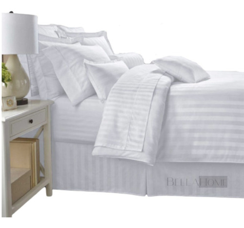 Set Duvet Blanco + Juego De Sábanas Sencillo Blanco 5 Piezas