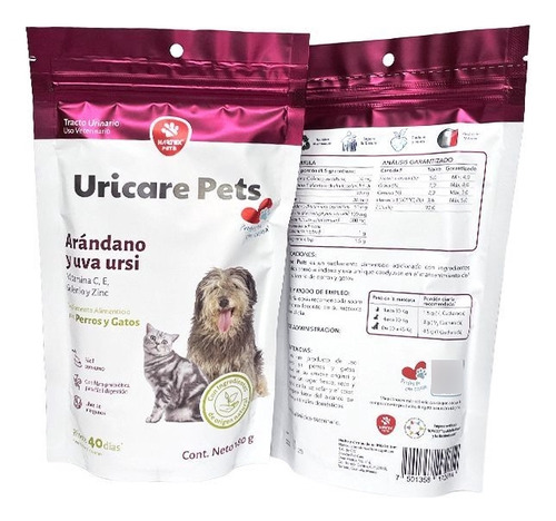 Nartex Uricare Pets Suplemento Alimenticio Cuidado Urinario