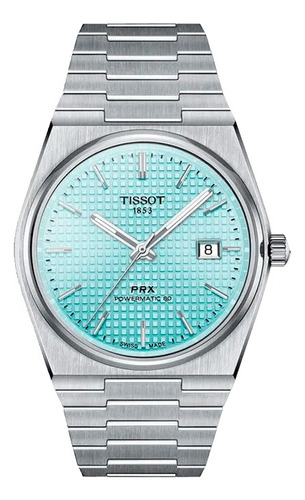 Reloj Tissot Prx Powermatic Hombre Ice Blue T1374071135100