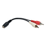 Adaptador Divisor 3.5mm Mini Estéreo 1 Rca Audio Tripplite