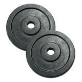 Par Discos 5 Kg 30mm Macizo Fundición Pesas Premium Gym Fit