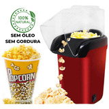 Pipoqueira Elétrica Derrete Manteiga Popcorn Sem Oleo 110v Cor Vermelho 127v