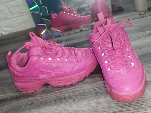 Zapatillas Fila Disruptor Originales Fucsias 