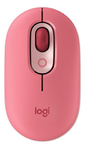 Logitech Pop - Ratón - Emoji Personalizado Inalámbrico Rosa