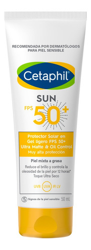 Protector Facial Color Oil Control Fps 50+ Cetaphil 50ml