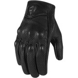 Guantes Moto Icon Pursuit Cuero Perforado Proteccion