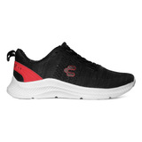 Tenis Hombre Charly 1086205 Negro/rojo 25-29 Gnv®