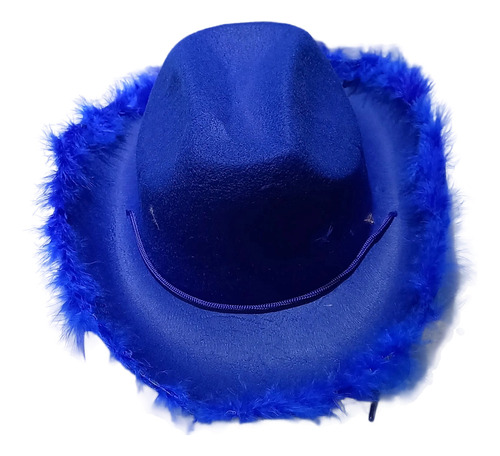 Sombrero De Sheriff Vaquero Con Plumas - 5 Soles Cotillón