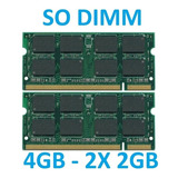 Memória 4gb 2x 2gb Notebok Ibm Thinkpad Sl500 Series 