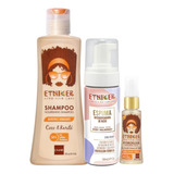 Pack Shampoo Rizos + Espuma Para Rizos + Hidroelixir Etniker