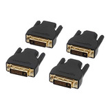 Amazonbasics - Adaptador De Pantalla Hdmi A Dvi-d Juego De 4