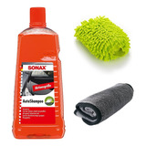 Kit Lavado Auto Shampoo Sonax 2lt + Manopla + Microfibra