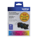 Brother Printer Innobella Lcpks Lc101 - Tinta De Color (3 U.