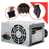 Fonte Atx 200w Reais 20+4p Pws-2003 Prata 115v 230v Fortrek