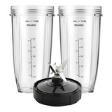 Nutrininja Vasos 24oz Con Aspa 6 Aletas Hembra Repuestos