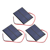 3pcs Painel Solar Epóxi Placa De Módulo De Energia Pequena+3
