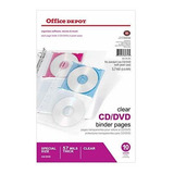 Office Depot De Cd - Dvd Carpeta Páginas, 6 Pulgadas. 10 X 1