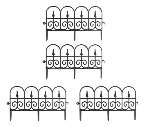 4 Cercas De Jardín Para Vallas De La Cama De Flores, Borde D